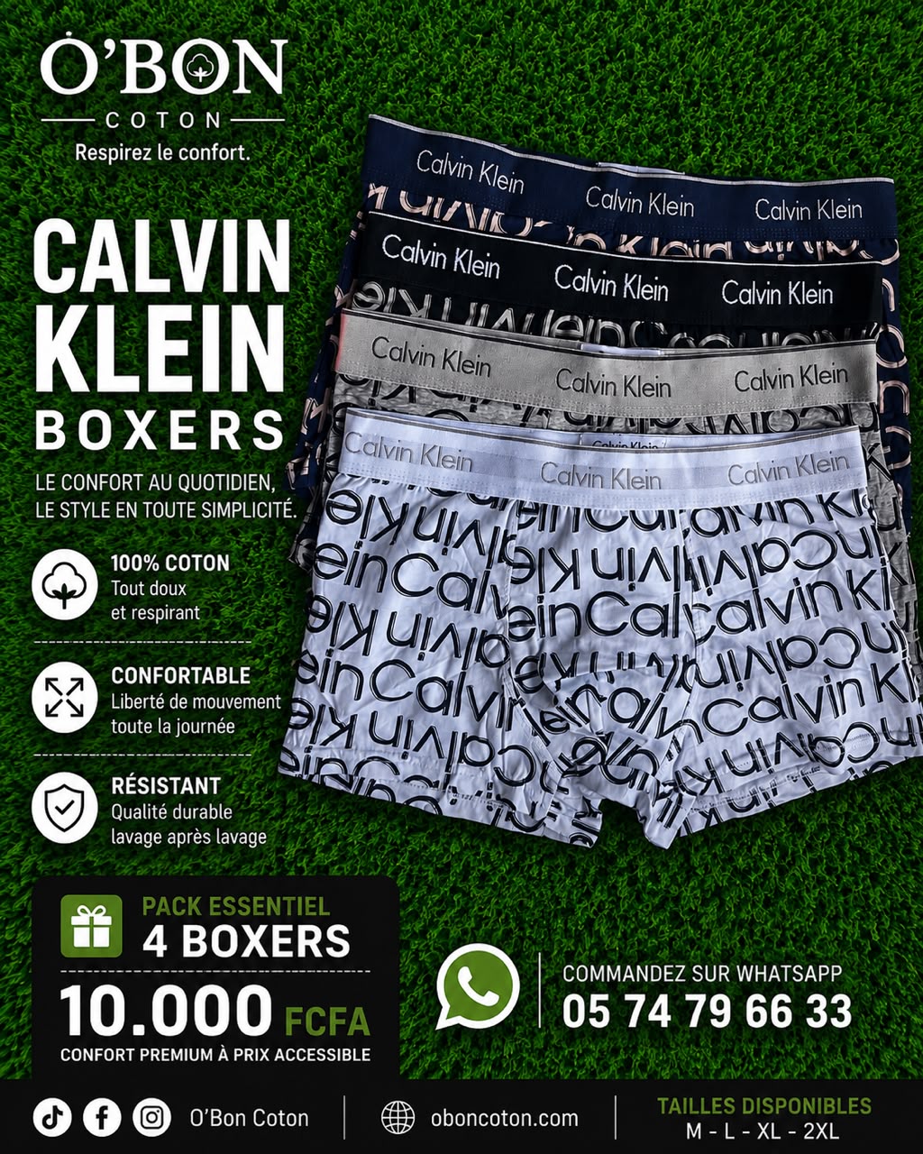Boxers CK Imprimé